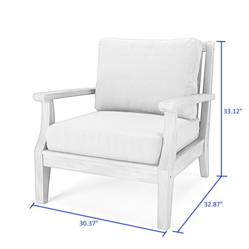 Miramar Outdoor Patio Furniture Lounge Chair PatioHQ