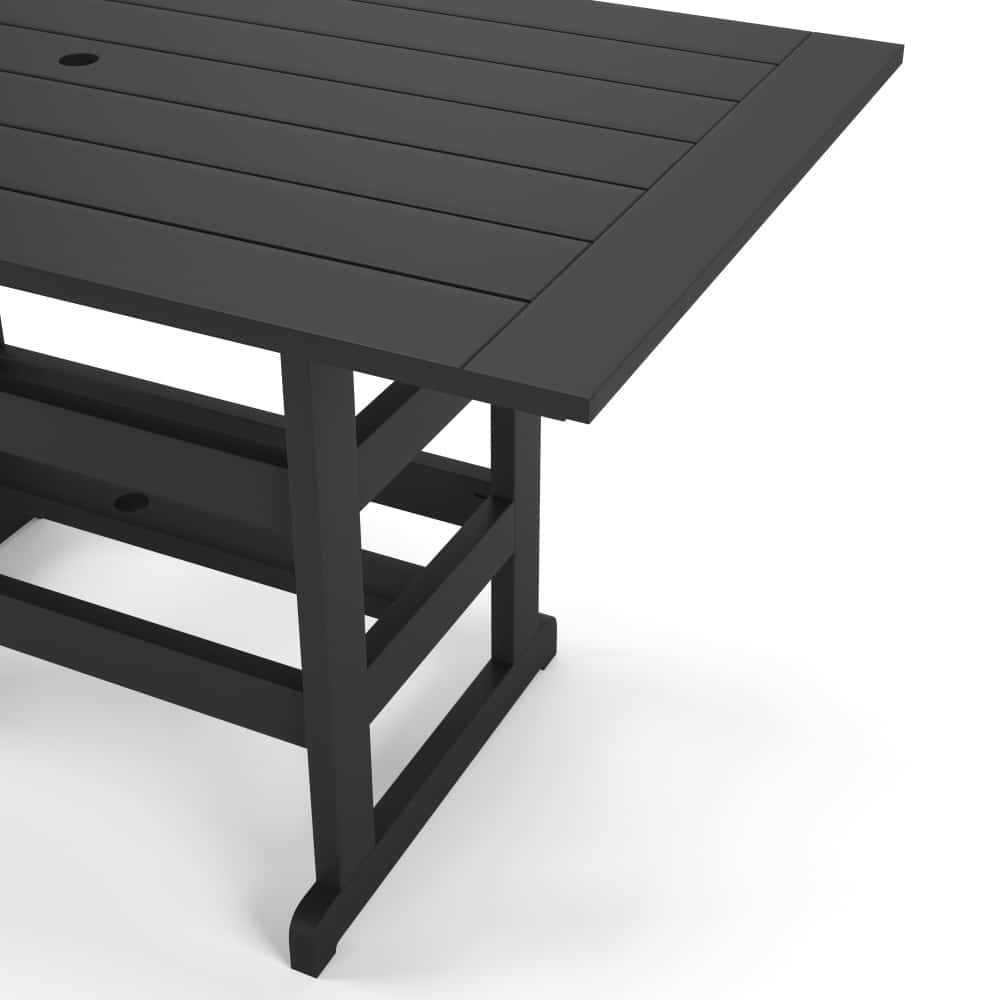 rectangle bar height outdoor table